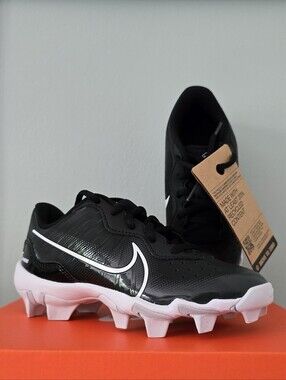 New - Nike Kids Black White Youth Cleats